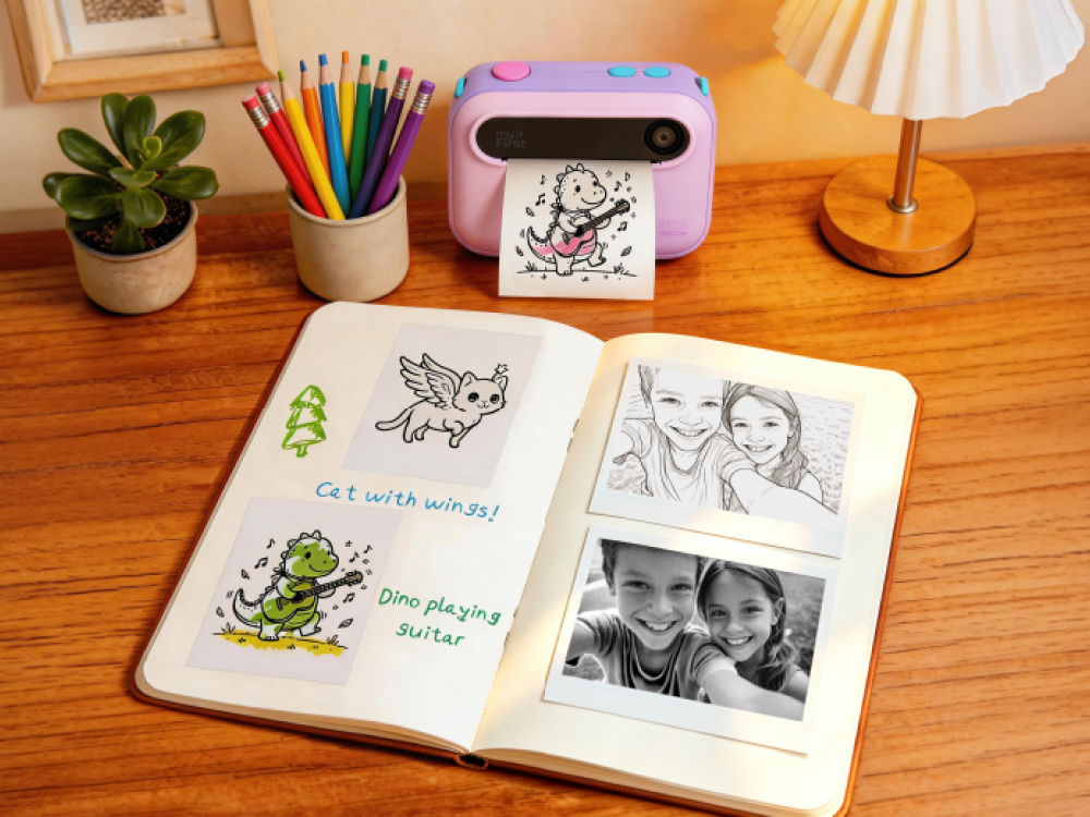 A scrapbook of images taken with the magiCam