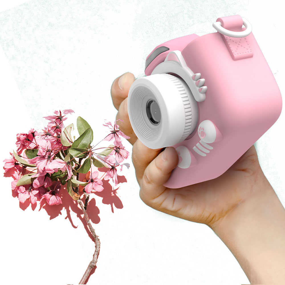 myFirst Camera 3 Rosa Mini cámara con Lente para Selfies y fotografía Macro 