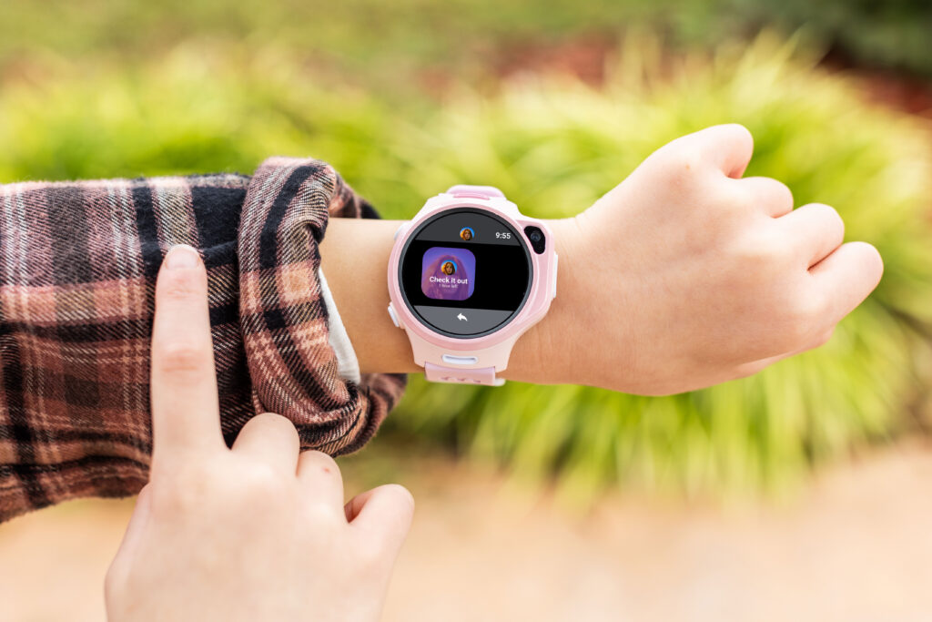 An arm showing a Fone R2 strapped around the wrist.