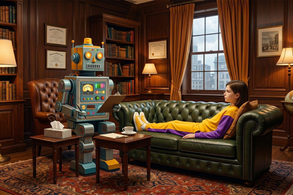 A robot therapist's office